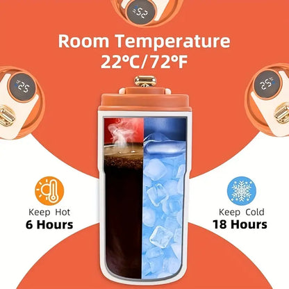 LED Temp Display Personalised Insulated Drinks Mug