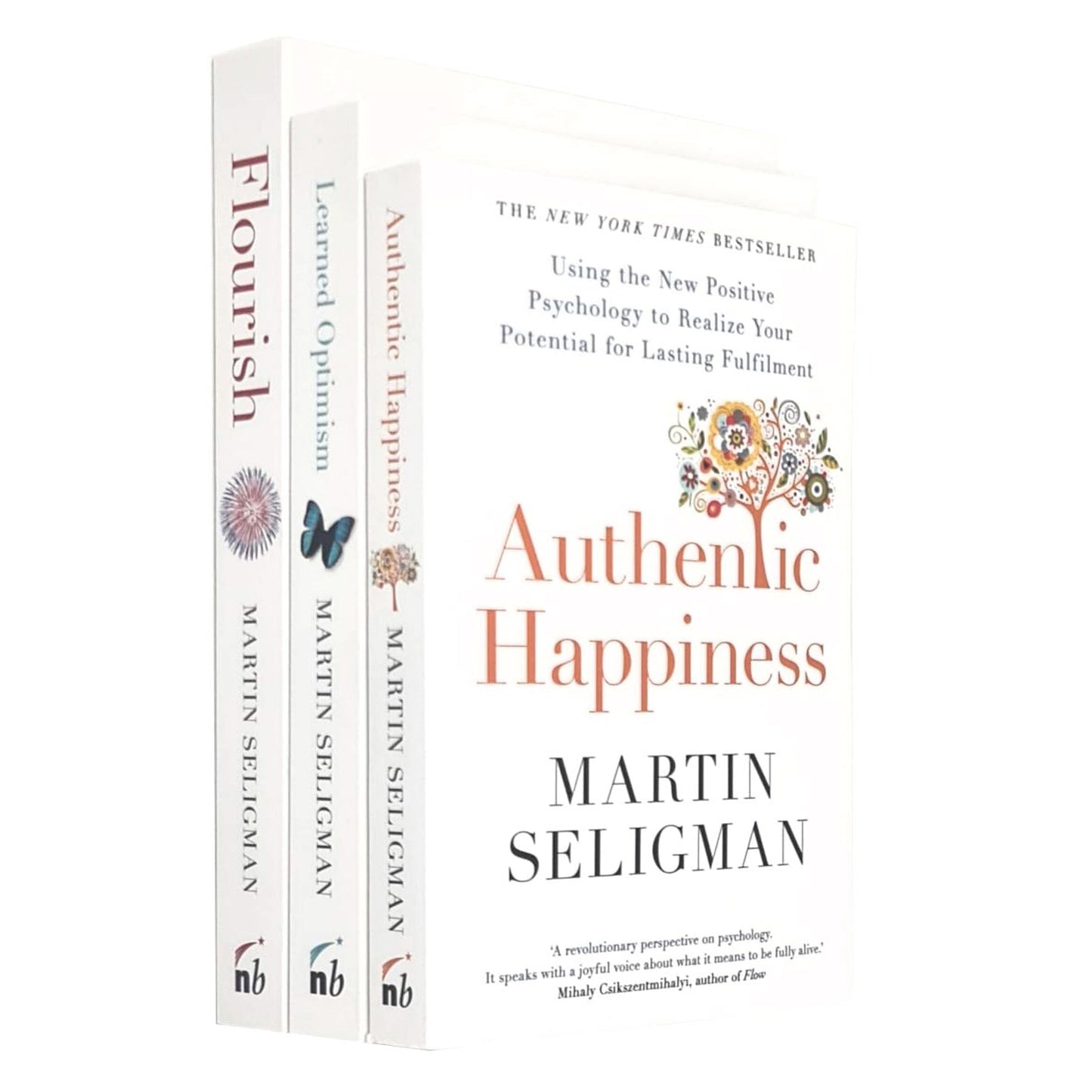 Martin Seligman 3 Books Collection Set,Flourish, Authentic Happiness,Learned Optimism