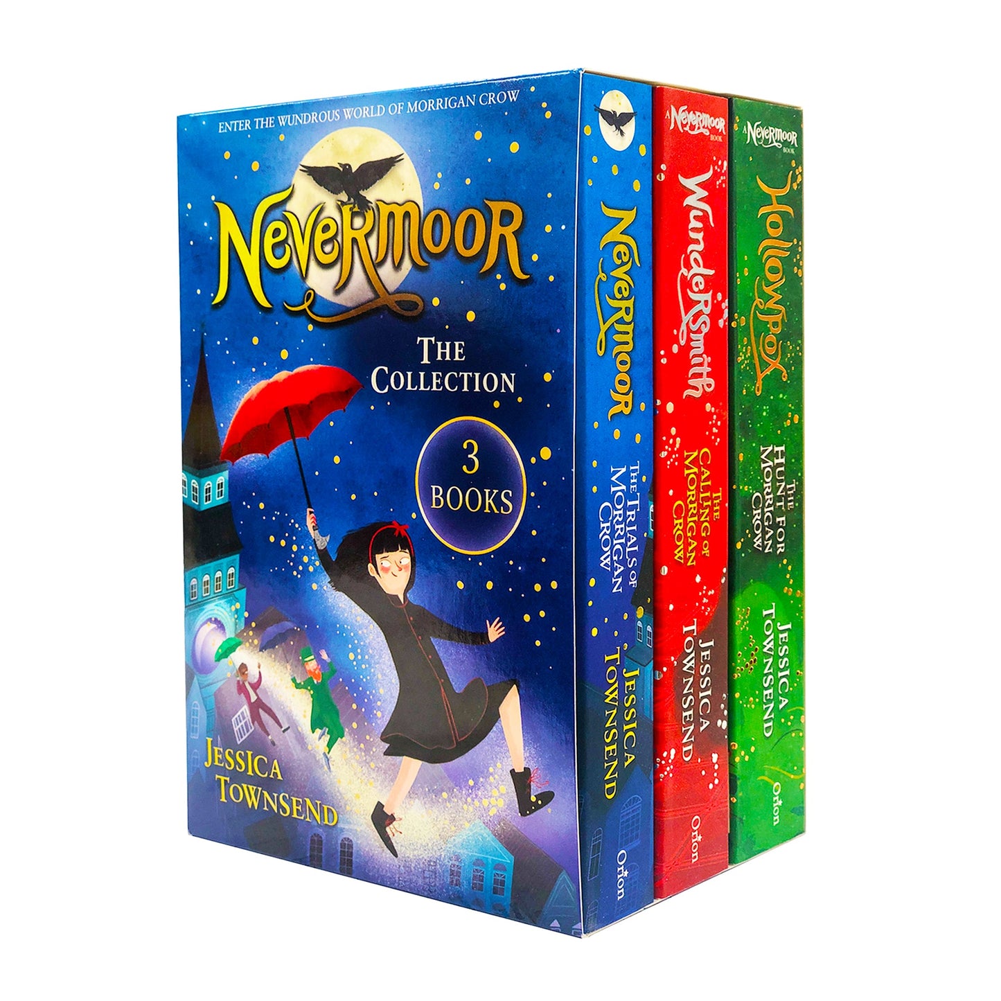 Morrigan Crow Series Collection 3 Books Box Set by Jessica Townsend (Hollowpox, Nevermoor, Wundersmith)