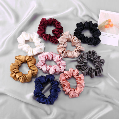 Custom Silk Scrunchie | 22 Momme Pure Mulberry Silk | French, Regular, Mini or Skinny Bridal Scrunchies | Float Collection