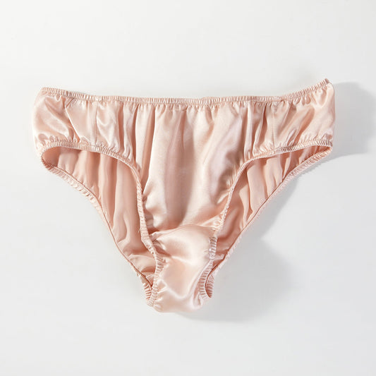 Sample Pure Silk Bikini Size L | Pastel Pink | Mulberry Silk Pantie