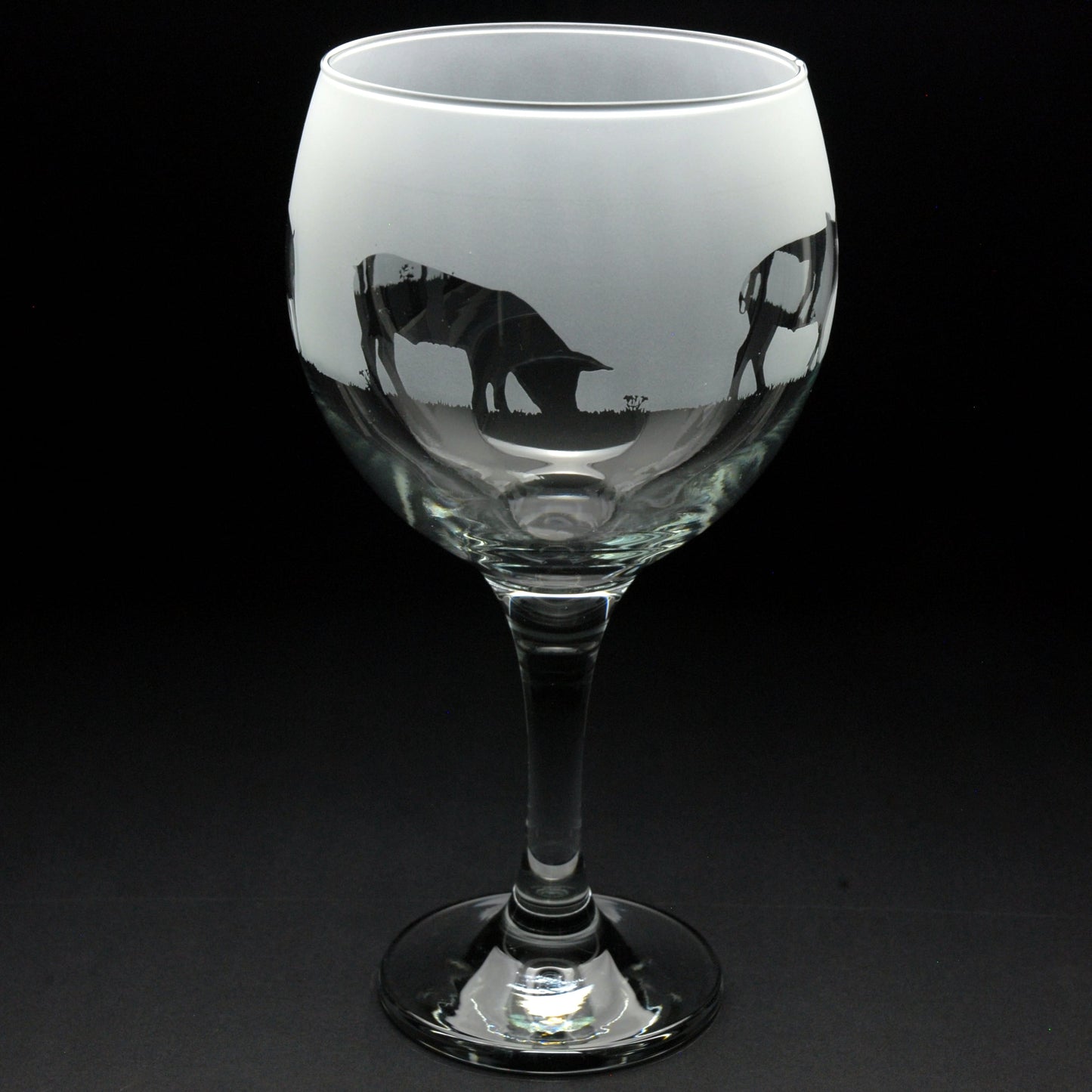 Pig Gin Cocktail Glass - Hand Etched/Engraved Gift