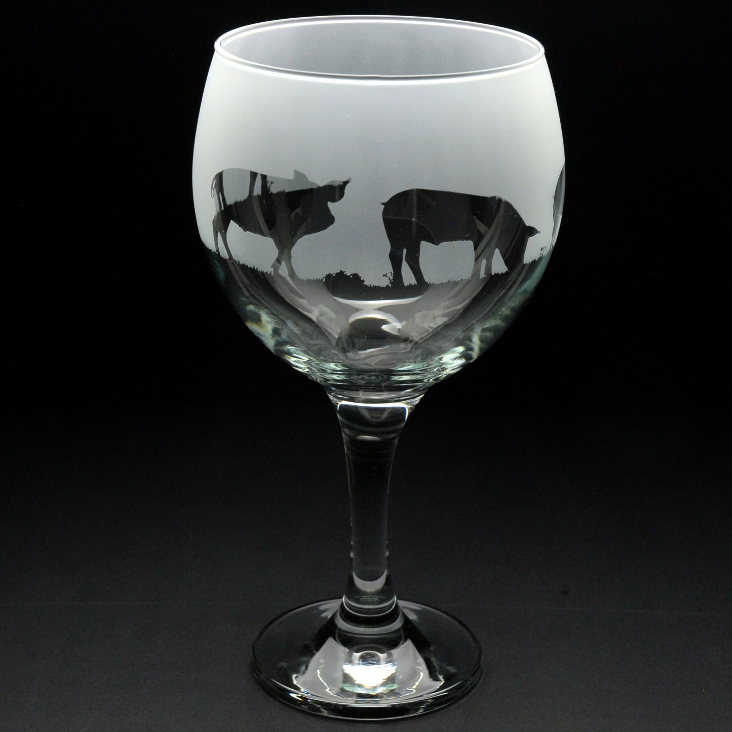 Pig Gin Cocktail Glass - Hand Etched/Engraved Gift