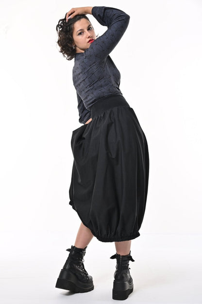 Ram Parachute Skirt In Black