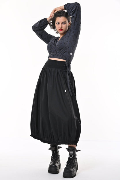 Ram Parachute Skirt In Black