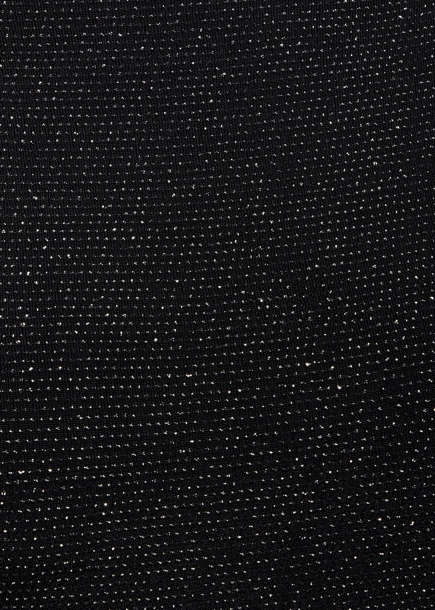 a close up of a Sarvin Black Cowl Back Gown with dots on it.