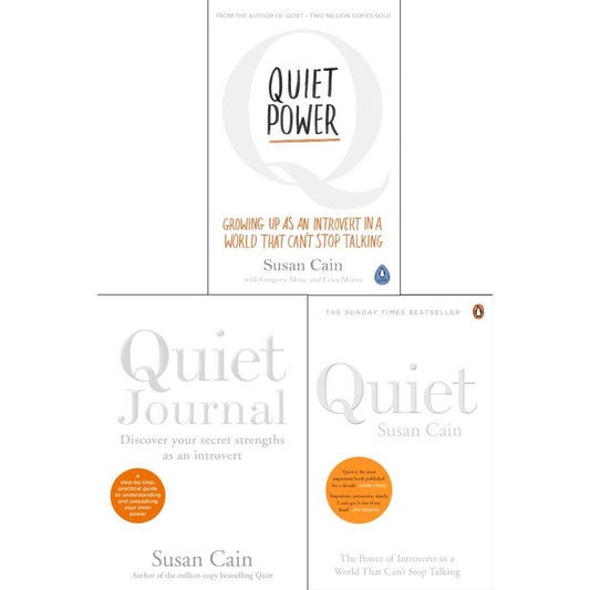 Susan Cain Collection 3 Books Set (Quiet, Quiet Power, Quiet Journal)