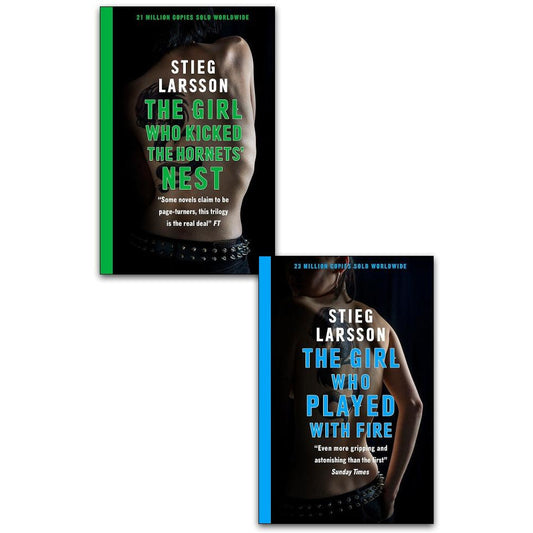 Stieg Larsson Millennium Series 2 Books Set The Girl Who Kicked the Hornets Nest, The Girl Who Played with Fire