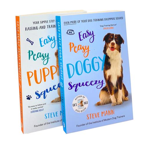 Easy Peasy Puppy Squeezy &amp; Easy Peasy Doggy Squeezy By Steve Mann 2 Books Collection Set