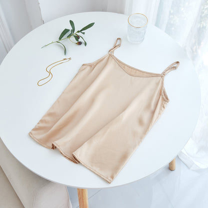 Champagne Pure Mulberry Silk Camisole | Relaxed Fit | 19 Momme | Soar Collection