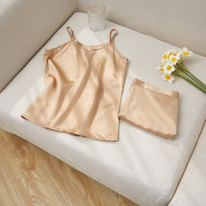 Champagne Pure Mulberry Silk Camisole | Relaxed Fit | 19 Momme | Soar Collection