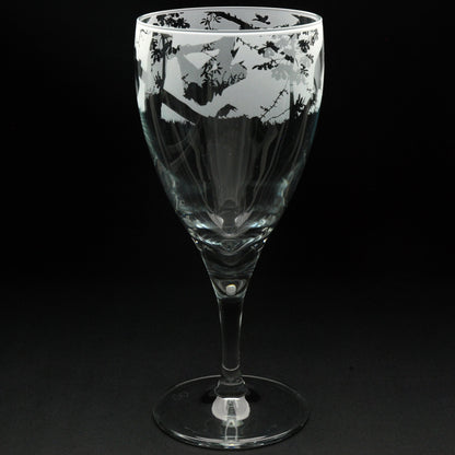 Sloth Crystal Wine Glass - Hand Etched/Engraved Gift