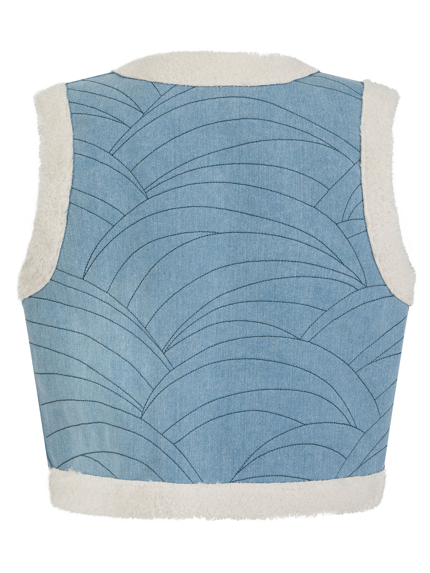 Sommer Denim Gilet-Blue