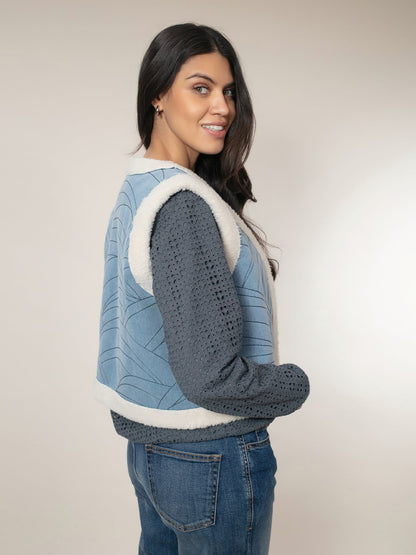 Sommer Denim Gilet-Blue