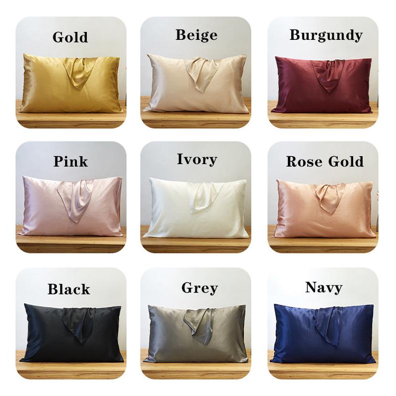 Rose Gold Pure Mulberry Silk Pillowcase | Standard, Queen & King | 22 Momme | Float Collection