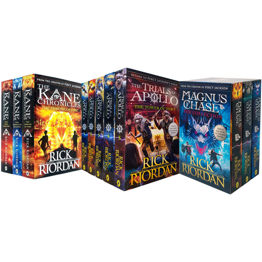 Trials of Apollo, Magnus Chase & Kane Chronicles Series 11 Books Collection Set by Rick Riordan