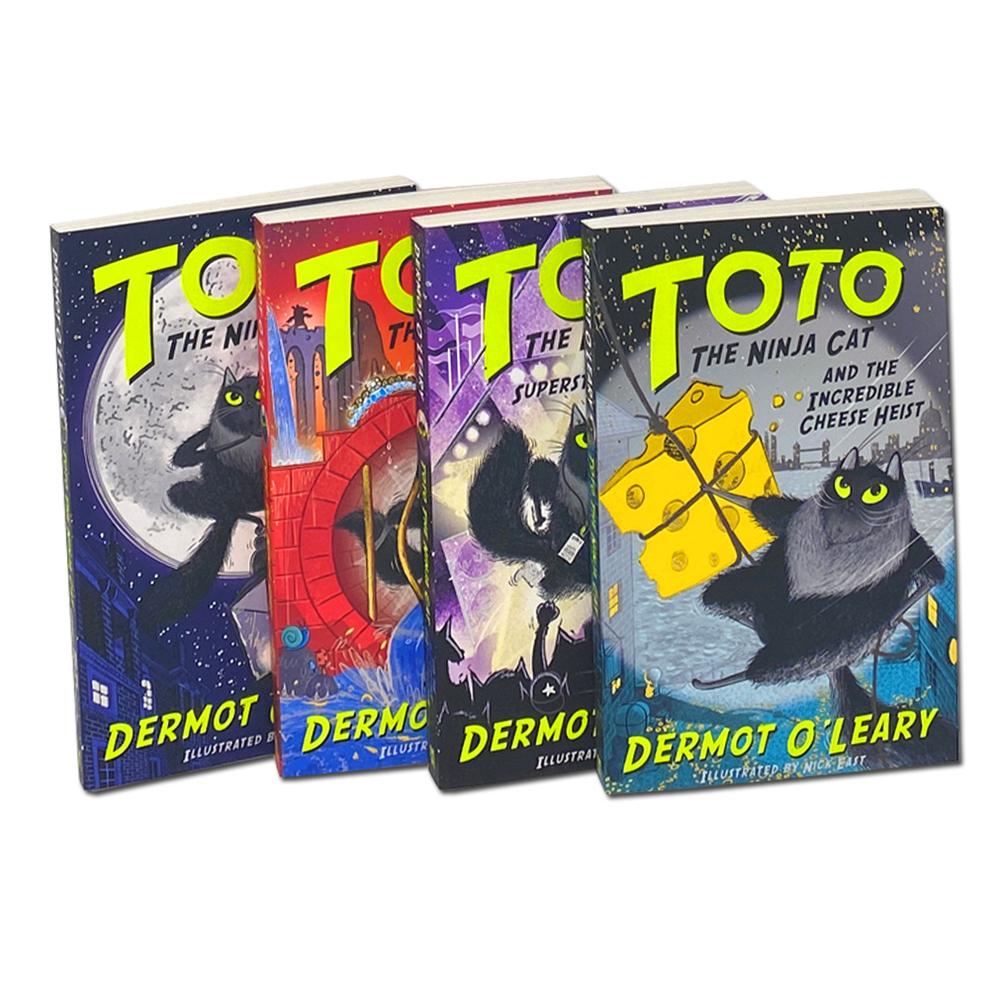 Toto the Ninja Cat Series 4 Books Collection Set By Dermot O Leary