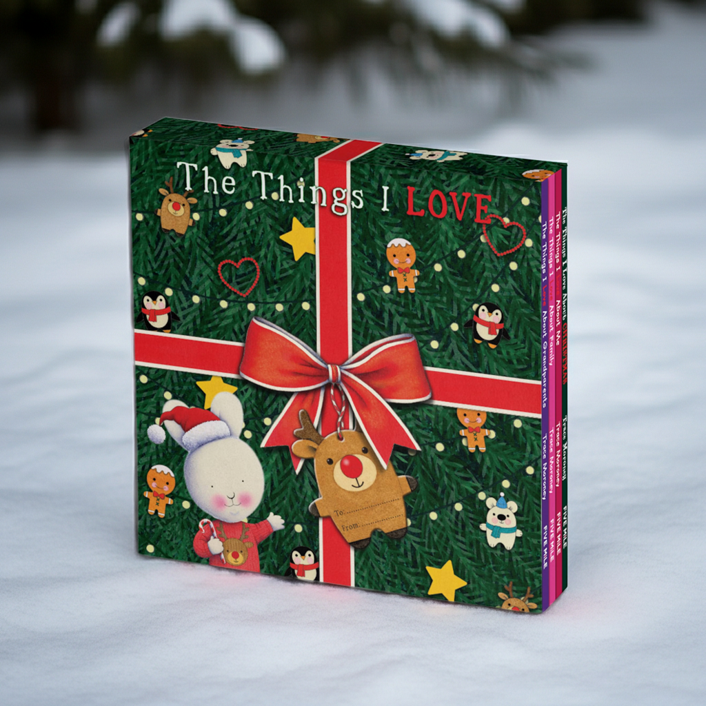 Christmas Magic: The Things I Love About Christmas – Deluxe 4-Book Hardback Gift Set by Trace Moroney (Ages 3–5)