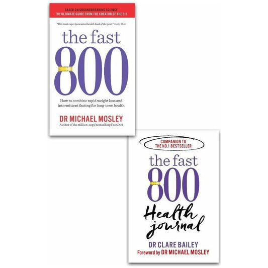 The Fast 800 & The Fast 800 Health Journal 2 Books Collection Set by Michael Mosley