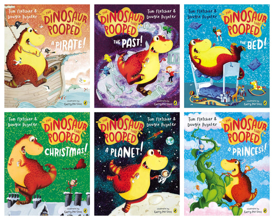 The Dinosaurs That Pooped By Tom Fletcher 6 Books Collection Set