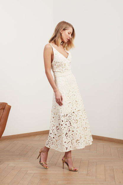 Feminine lace gown 