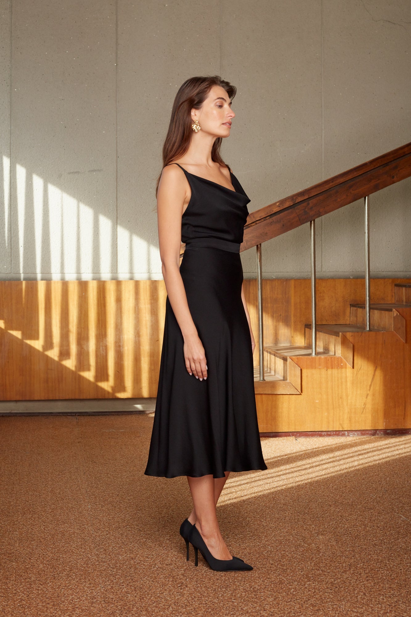 black viscose dress