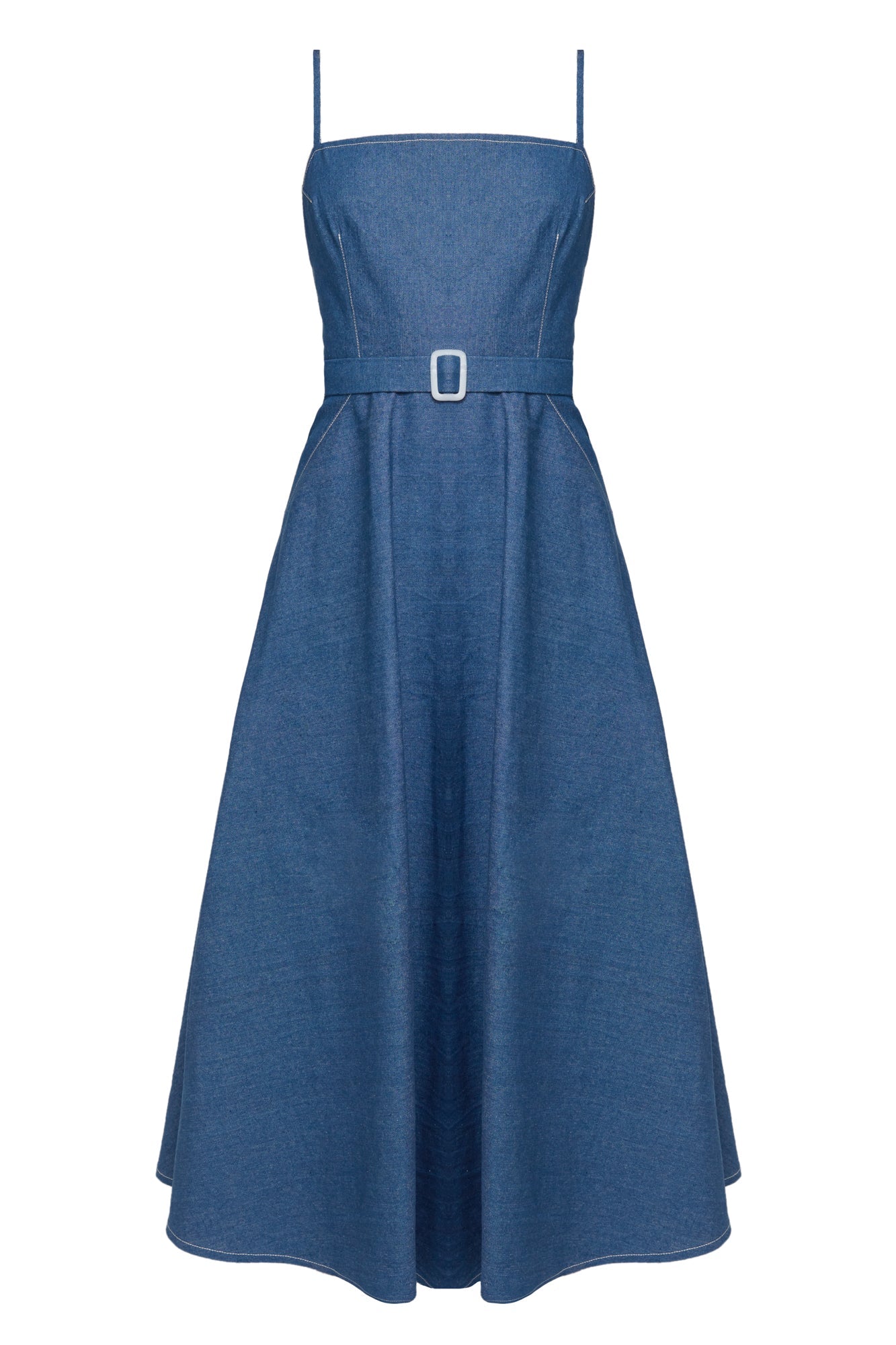 MATISSA Blue Denim Dress - Vintage-inspired Fashion