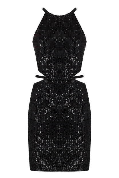 little black sequin dress