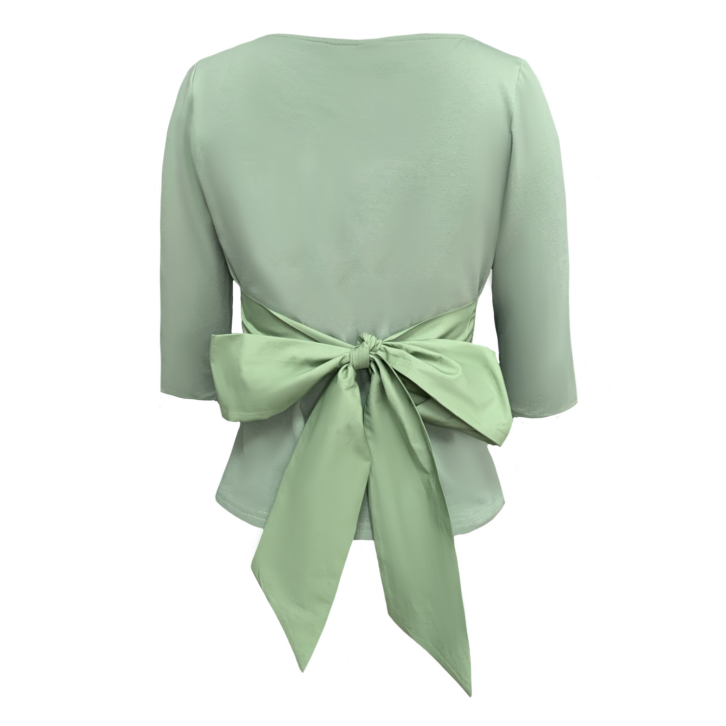 Primrose Top With Bow In Sage