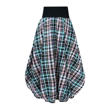 Ram Parachute Skirt In Pastel Check