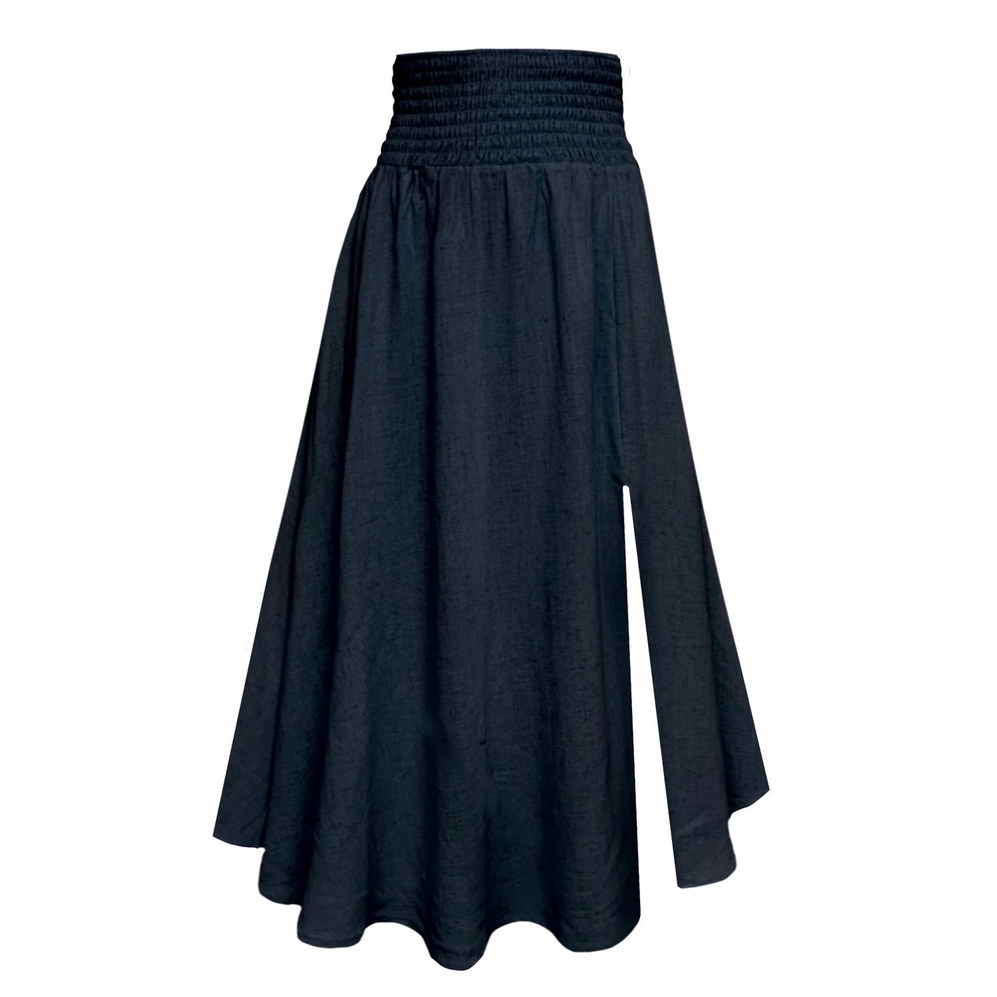 Sicily Midaxi Skirt With Split in Navy