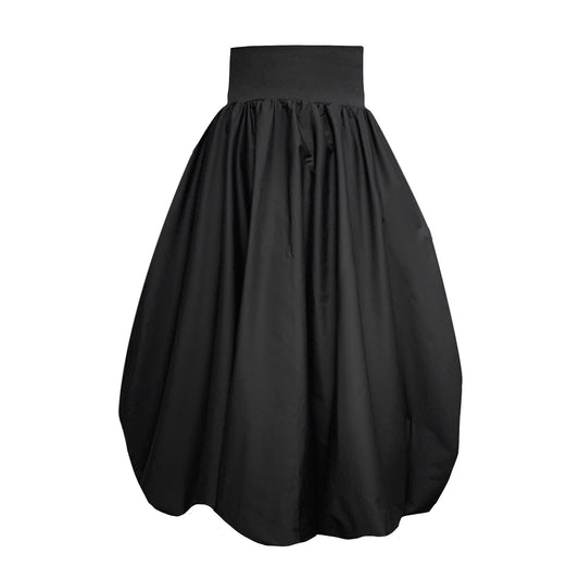 Enoki Puffball Skirt In Black