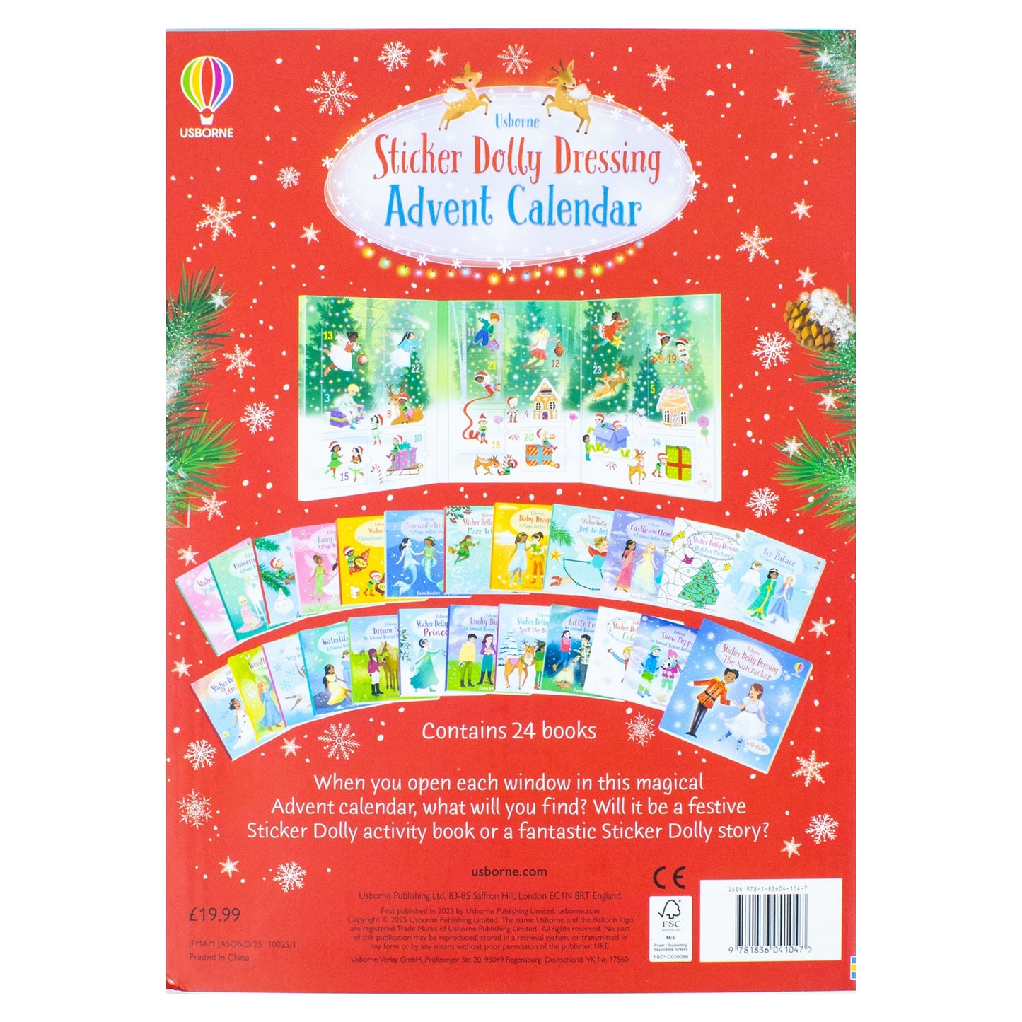 Usborne Sticker Dolly Dressing, Sticker Dolly Dressing, Sticker Dolly Dressing Advent Calendar by Fiona Watt (Stickers, Usborne Books)