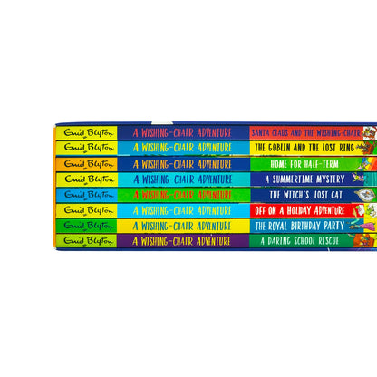 Enid Blyton The Wishing-Chair Short Story Collection 8 Books Box Set (Off on a Holiday Adventure, The Royal Birthday Party, A Daring School Rescue, The Witch's Lost Cat, Home for Half-Term and MORE!)