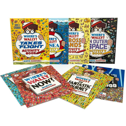 Wheres Wally Amazing Adventures and Activities Collection 8 Books Bag Set