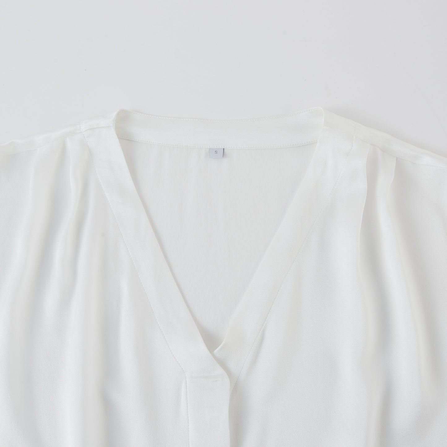 Pearl White Pure Mulberry Silk Top and Shorts Set | Soar Collection