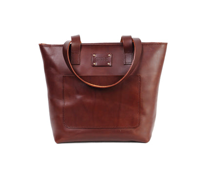 Leather Tote Dark Brown Mod 147