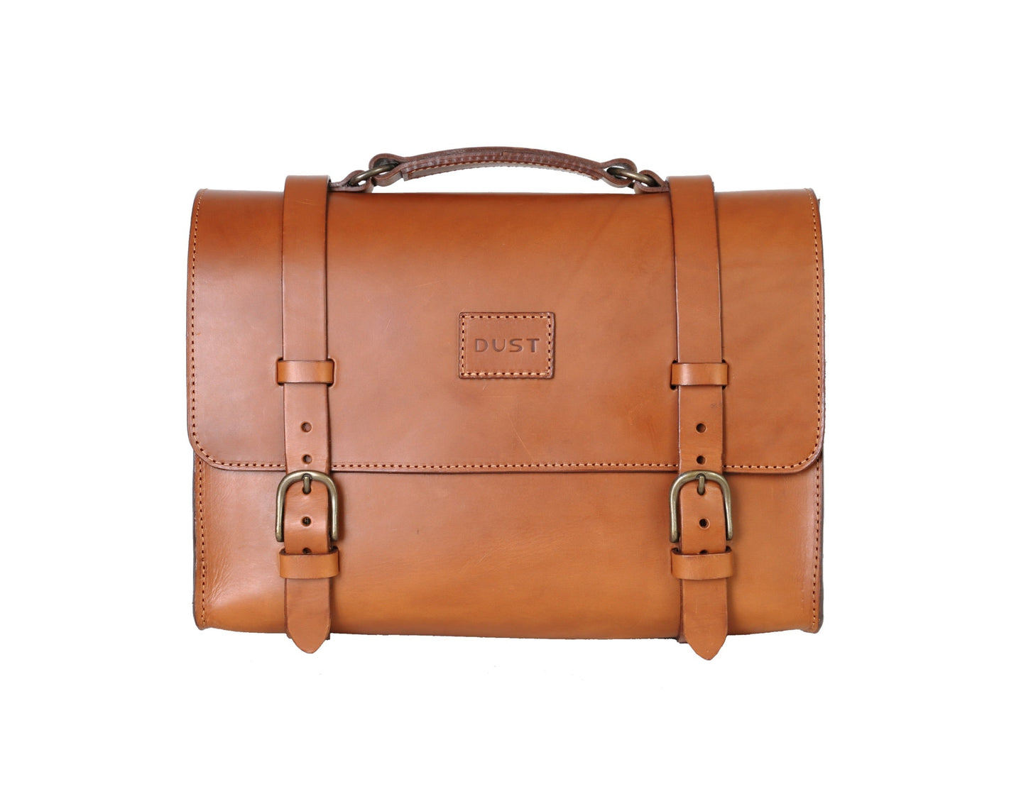 Leather Briefcase in Cuoio Brown Mod 119