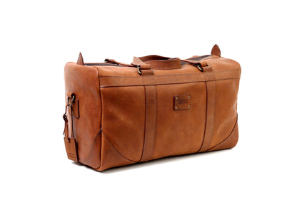 Leather Duffle Bag in Heritage Brown Mod 144