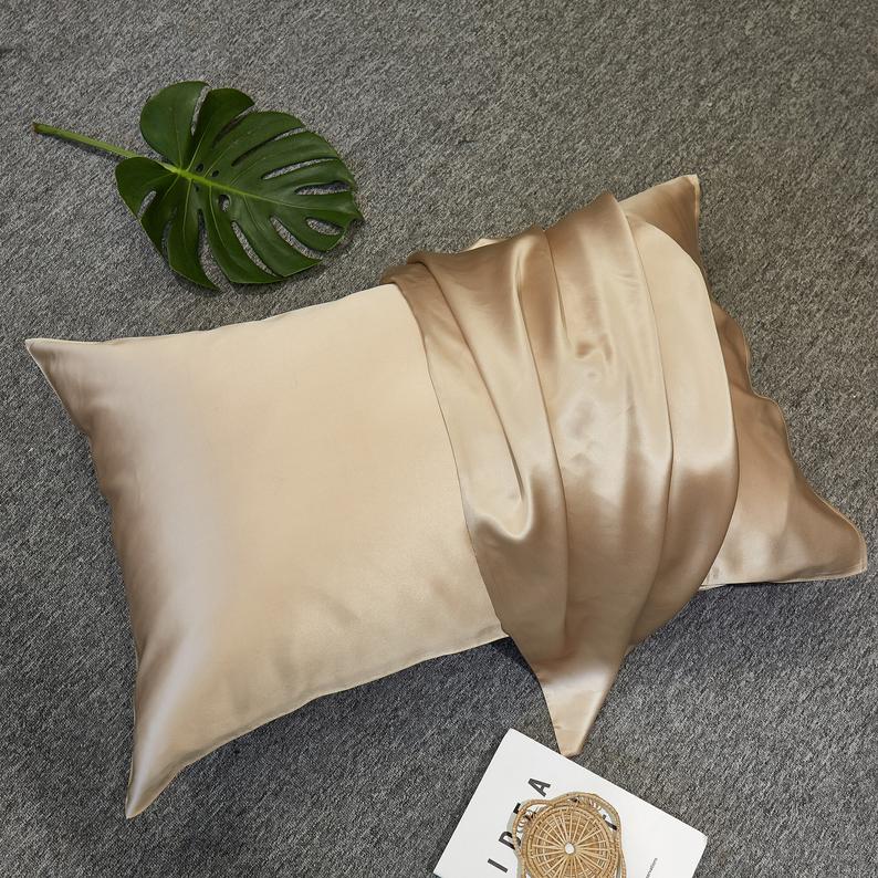 Beige Pure Mulberry Silk Pillowcase | Standard, Queen & King | 22 Momme | Float Collection