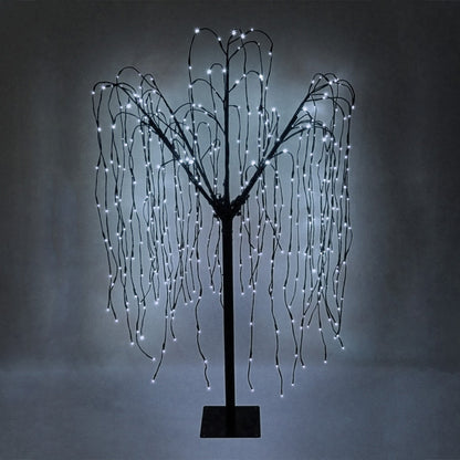 Weeping Willow Tree - 180cm Black 400 Cool White LED