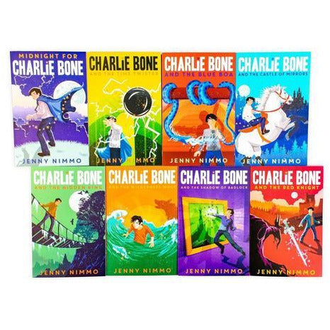 Charlie Bone Collection 8 Books Set by Jenny Nimmo The Time Twister The Blue Boa The Hidden King, The Red Knight, The Shadow of Badlock