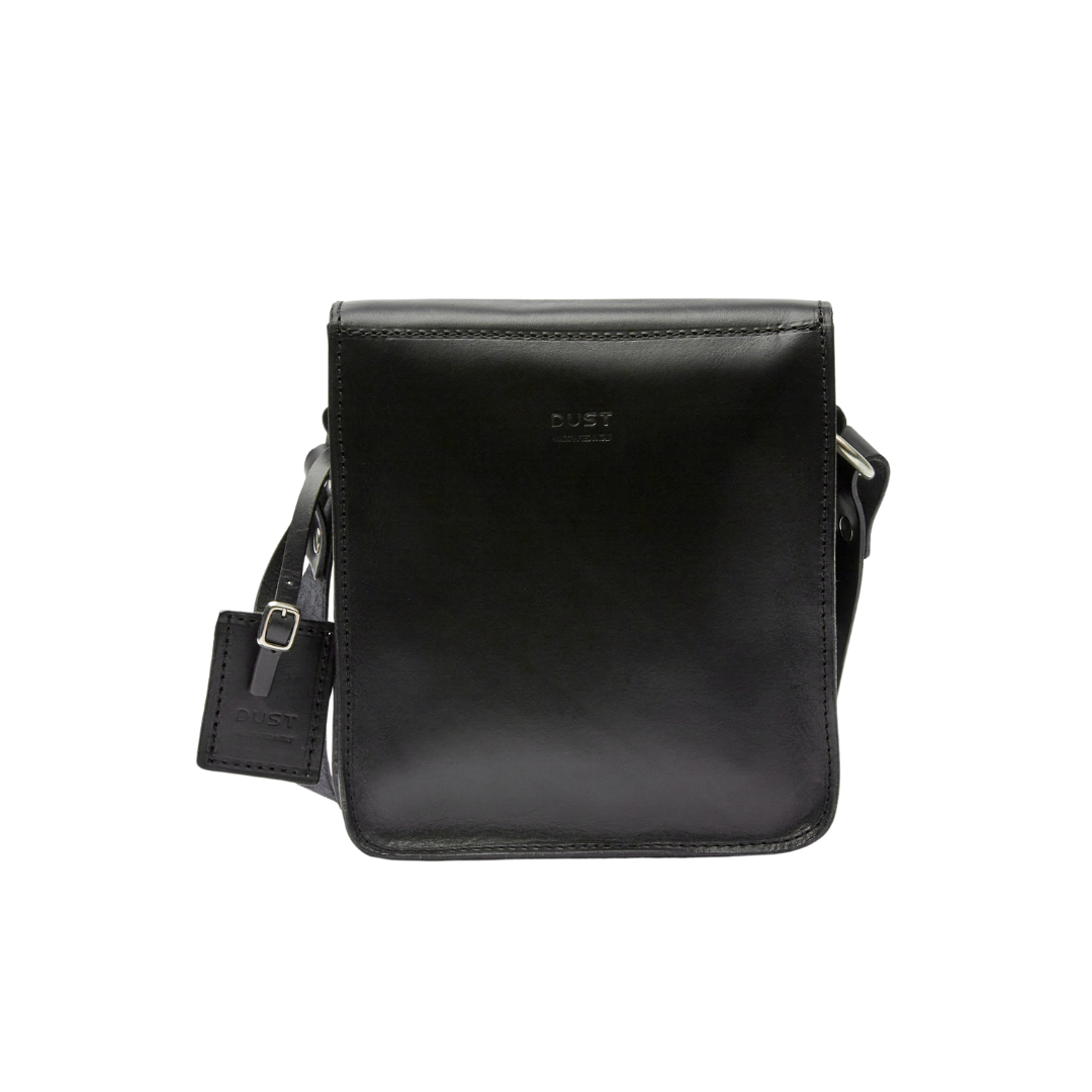 Leather Messenger Black Mod 114