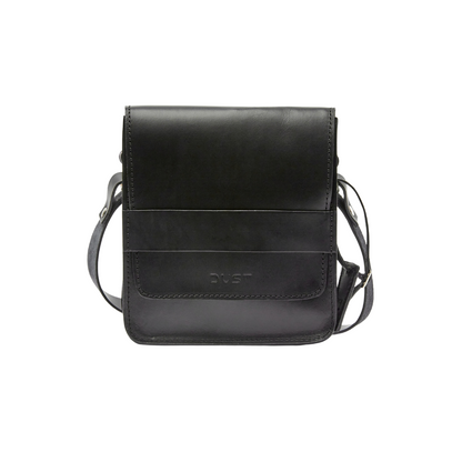 Leather Messenger Black Mod 114