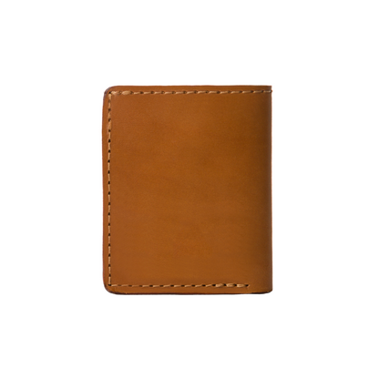 Leather Wallet in Cuoio Brown Mod 111