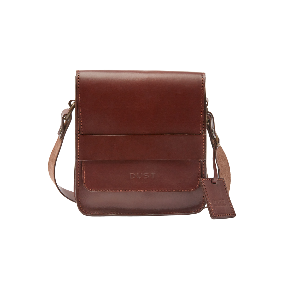 Leather Messenger Dark Brown Mod 114