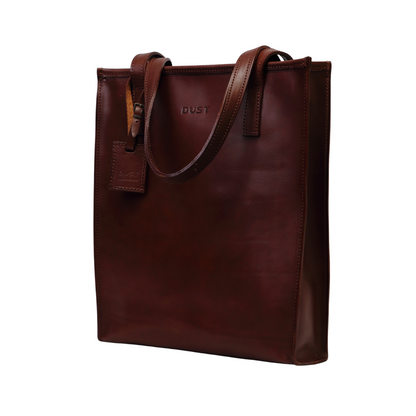 Leather Tote Dark Brown Mod 105