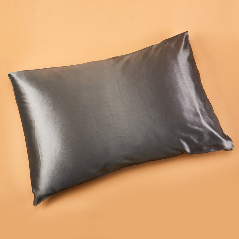 Deep Grey Pure Mulberry Silk Pillowcase | Standard, Queen & King | 22 Momme | Float Collection