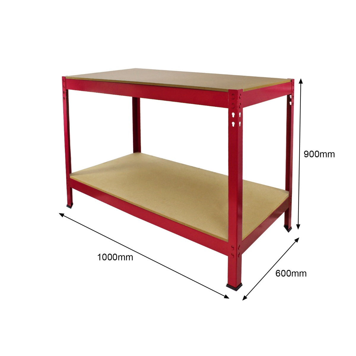 Q-RAX Red Workbench 100cm