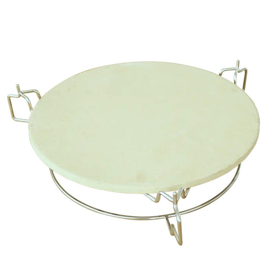 Fresh Grills 3 in 1 Pizza Stone, Elevator and Heat Deflector for Kamado BBQ Ovens - Fresh Grills